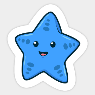 Kawaii starfish Sticker